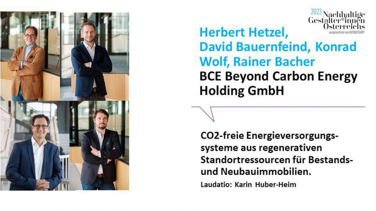 Herbert Hetzel, David Bauernfeind, Rainer Bacher, Konrad Wolf, Beyond Carbon Energy Holding GmbH (BCE)