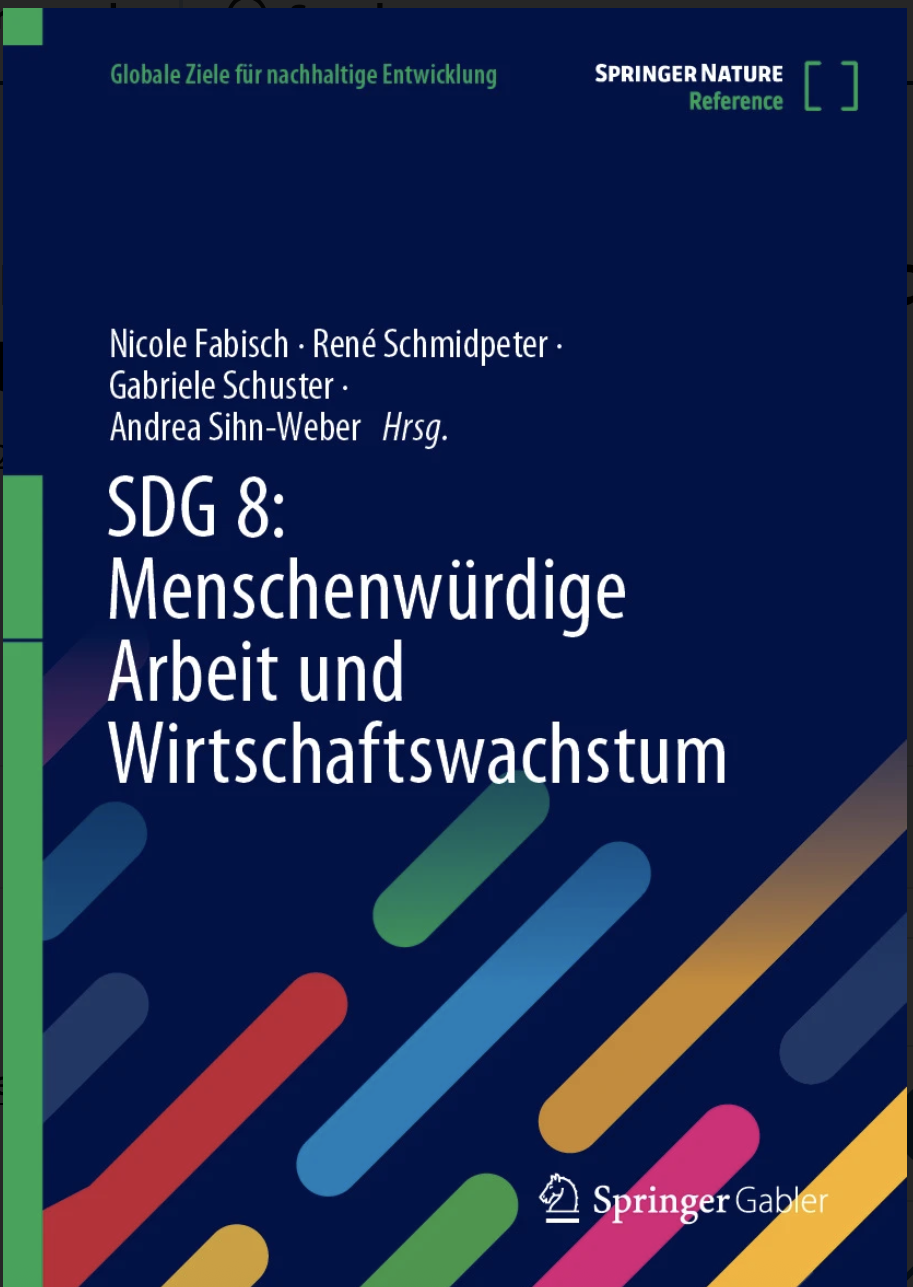 Cover des Buchs SDG 8 Menschenwürdige Arbeit und Wirtschaftswachstum