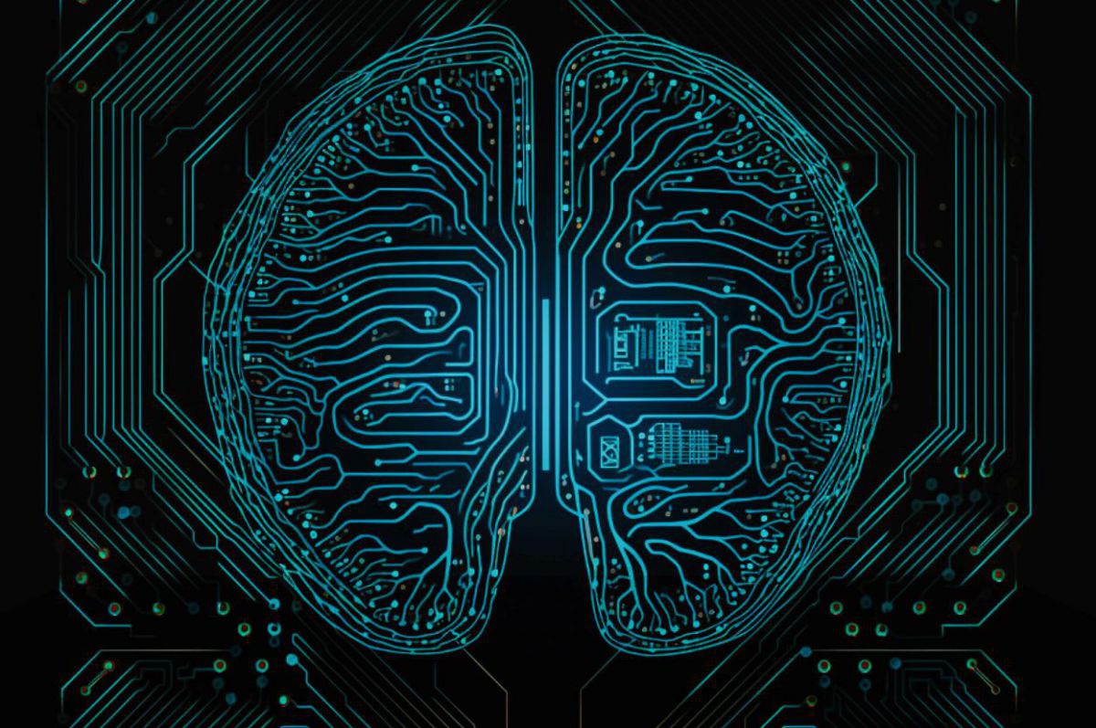 Neuronales Netz in einem Gehirn
