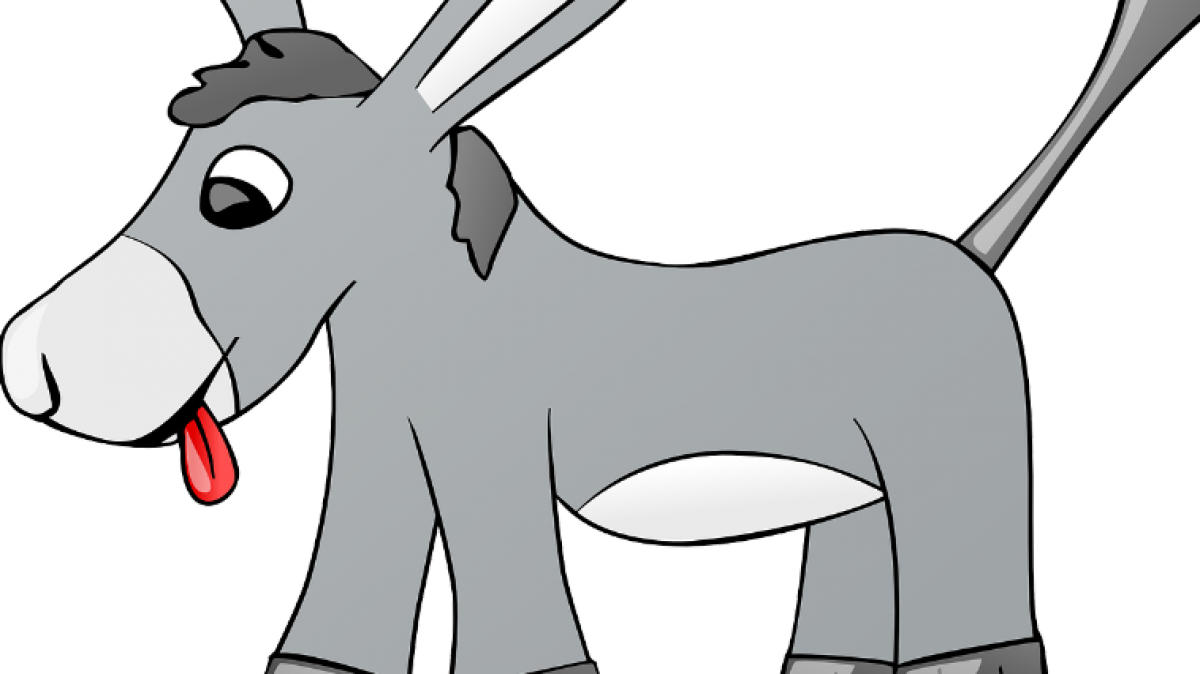 Ein gezeichneter freundlicher Esel. Foto:  Pixabay Commons