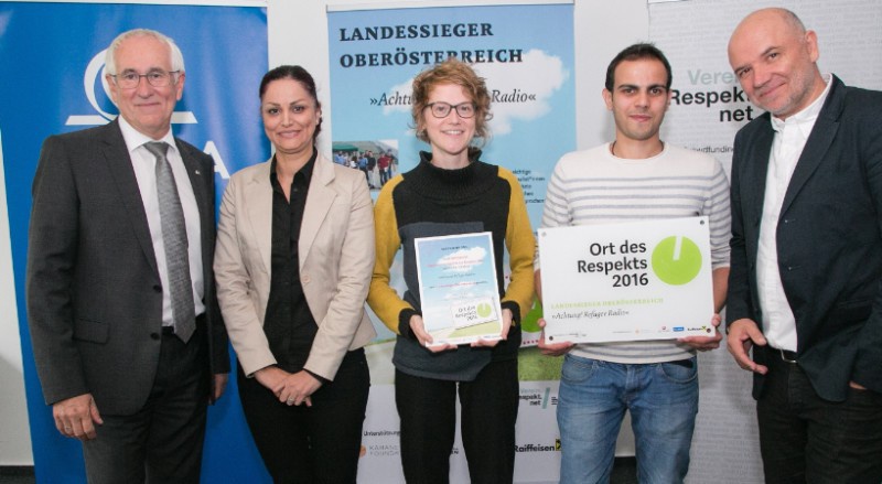 Landessieger Oberösterreich: Achtung! Refugee Radio