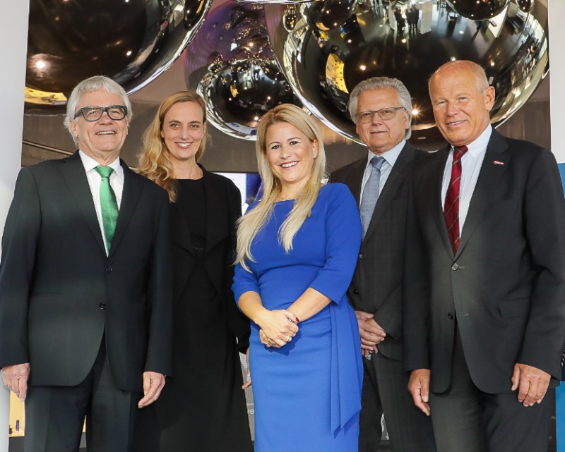 Wolfgang Eder (voestalpine AG), Daniela Knieling (respACT), Ursula Simacek (Präsidentin respACT und SIMACEK Facility), Günther Rabensteiner (VERBUND AG), Heinz Felsner (respACT)