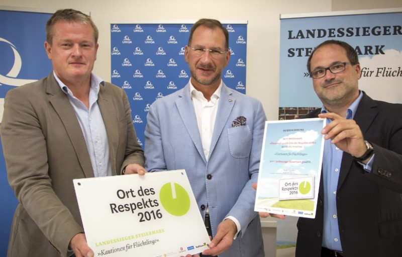 Landessieger Steiermark: Kautionen für Flüchtlinge
