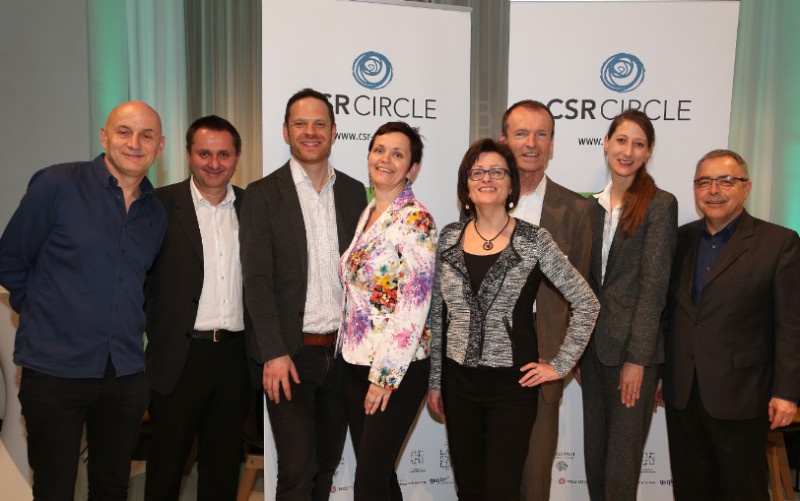 Podiumsgäste und Vorstand CSR-Circle