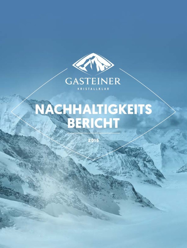 Gasteiner Nachhaltigkeitsbericht 2016 Titelbild