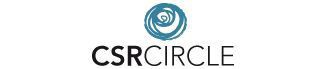 Schriftzug CSR-Circle mit blauem Kreisel