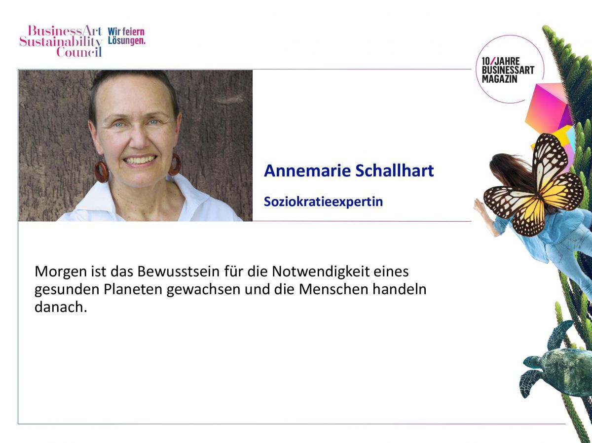 Annemarie Schallhart, Soziokratieexpertin