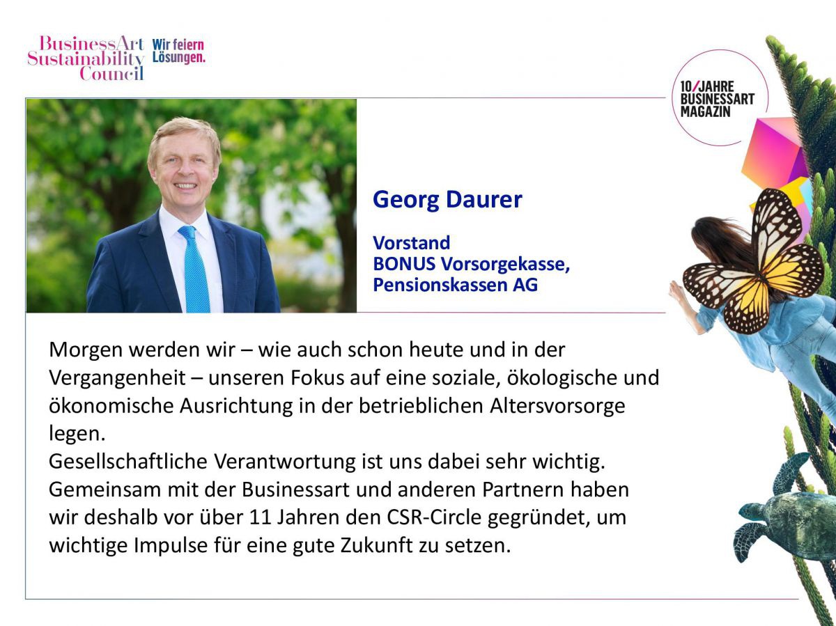 Georg Daurer, Vorstand BONUS Vorsorgekasse, Pensionskassen AG