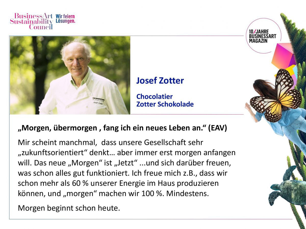 Josef Zotter, Chocolatier, Zotter Schokolade