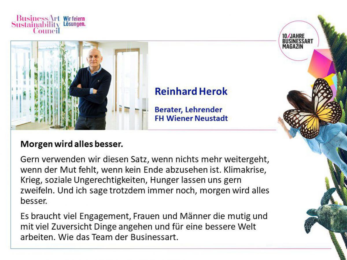 Reinhard Herok, Berater und Lehrender an der Fachhochschule Wiener Neustadt.