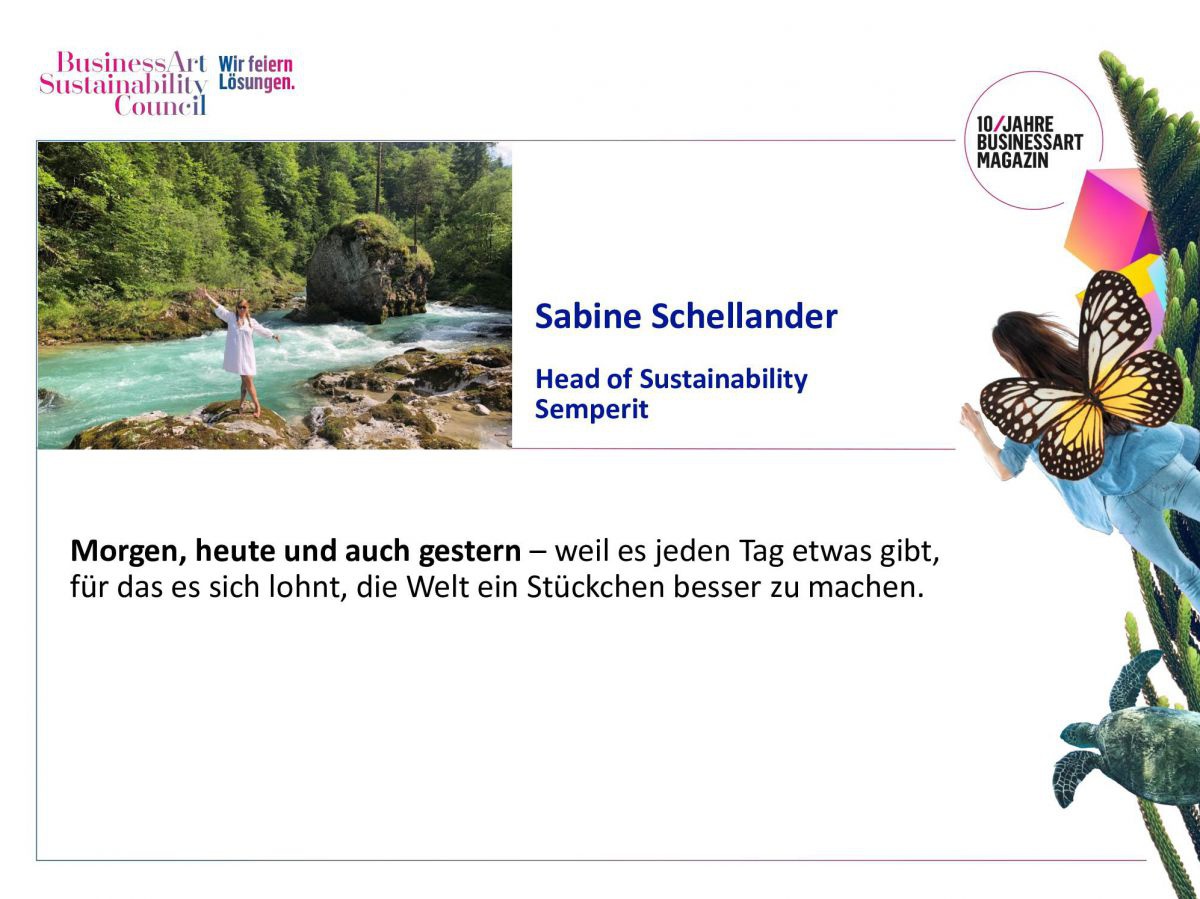 Sabine Schellander, Head of Sustainability bei Semperit